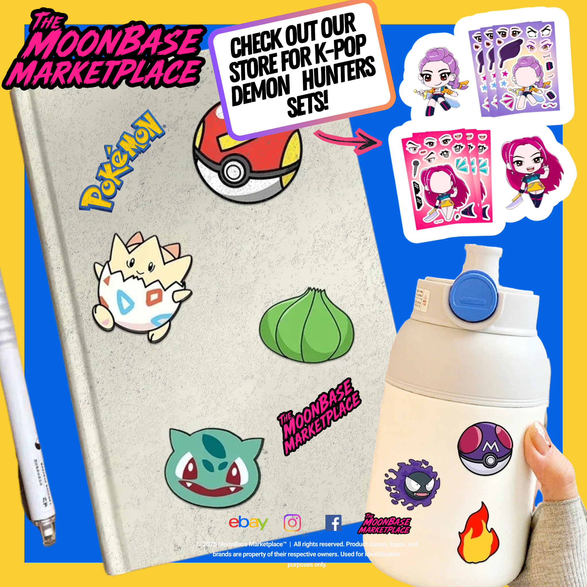 Pokémon Face Swap Sticker Sheets - Build Your Own Pikachu, Bulbasaur & More