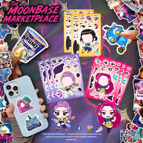 K-Pop Demon Hunters Build Your Own Chibi Sticker Pack Vinyl Decals