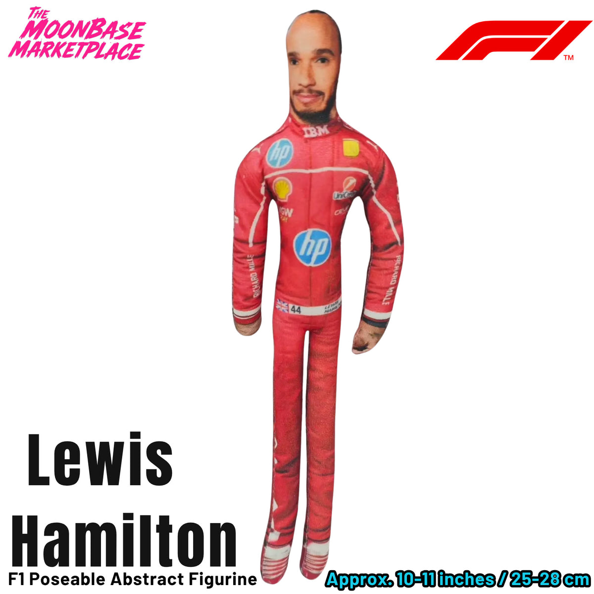 Poseable Racing Driver Plush Doll - Lewis Hamilton