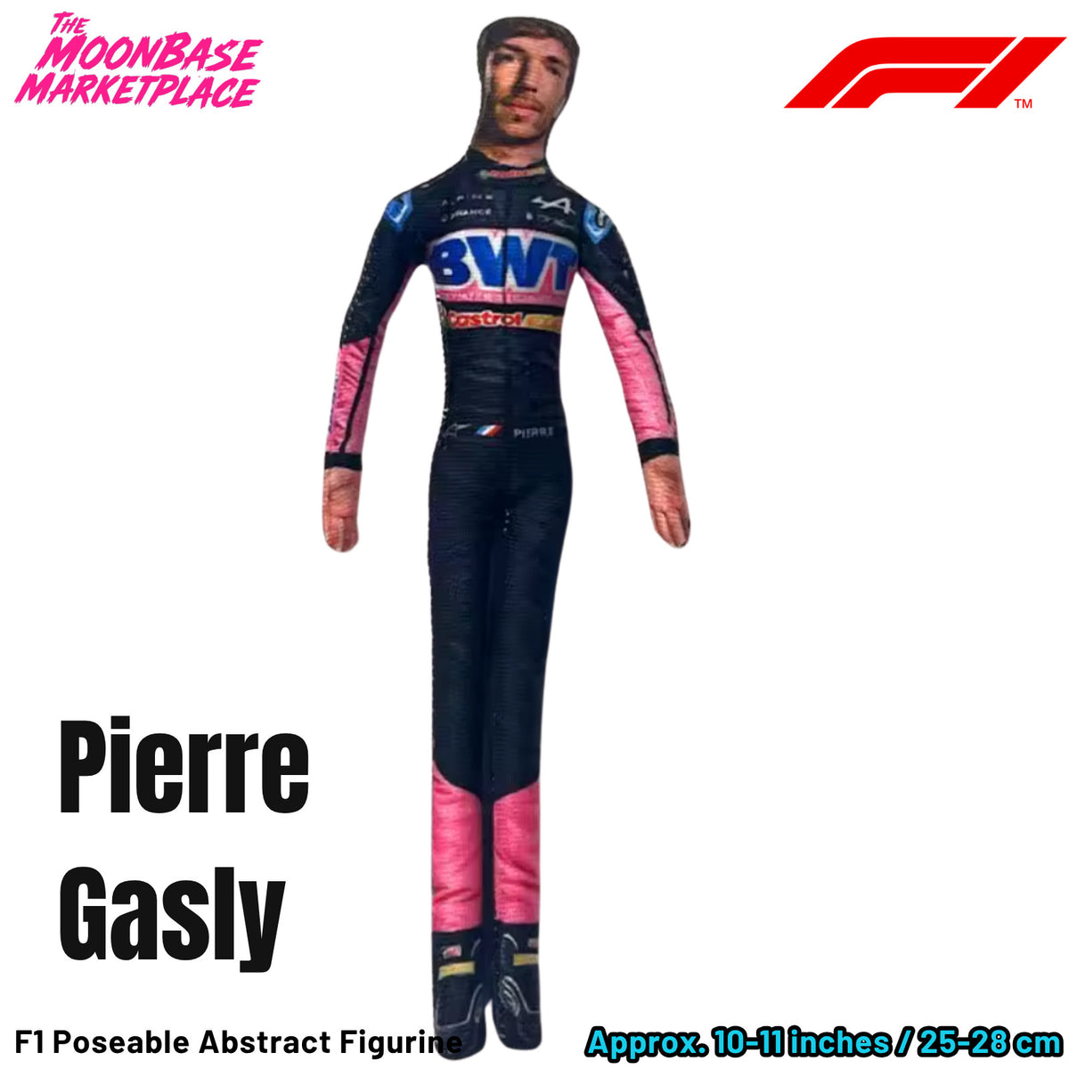 Poseable Racing Driver Plush Doll - Pierre Gasly