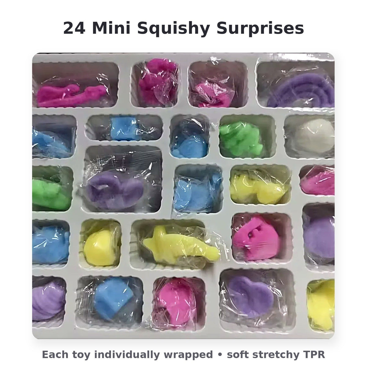 Mini Squishy Advent Calendar 2026, Winter Design, 24 Day