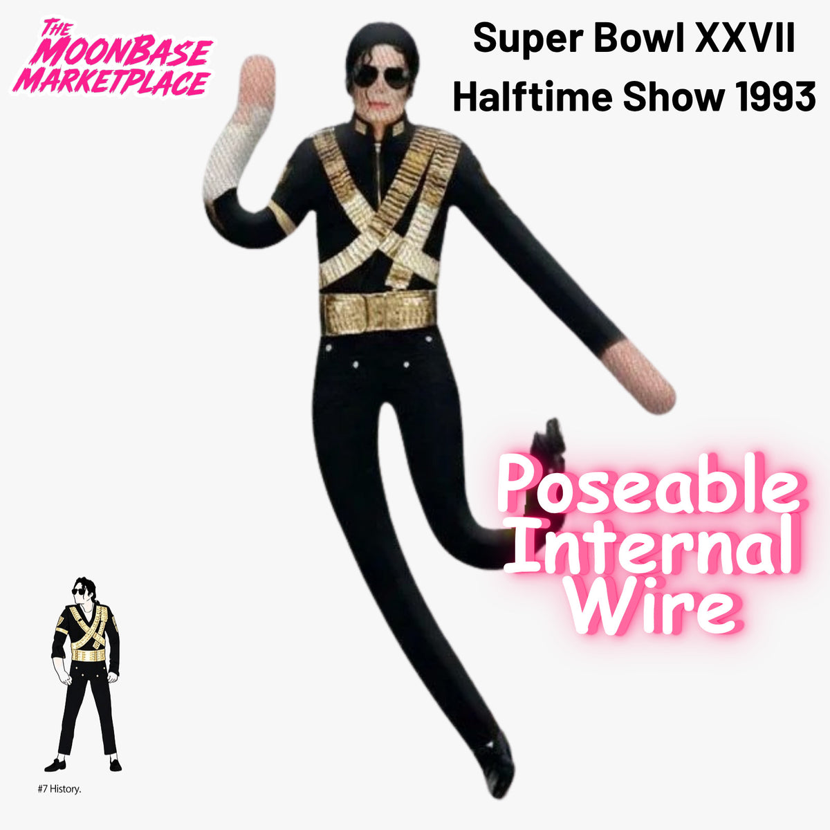 Michael Jackson Bendy Plush Doll Pack (6)