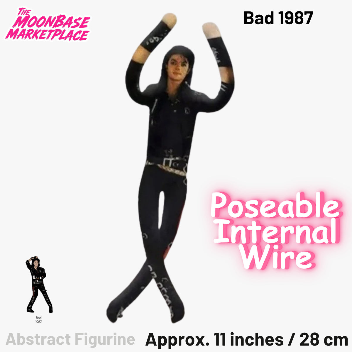 Michael Jackson Bendy Plush Doll Pack (6)
