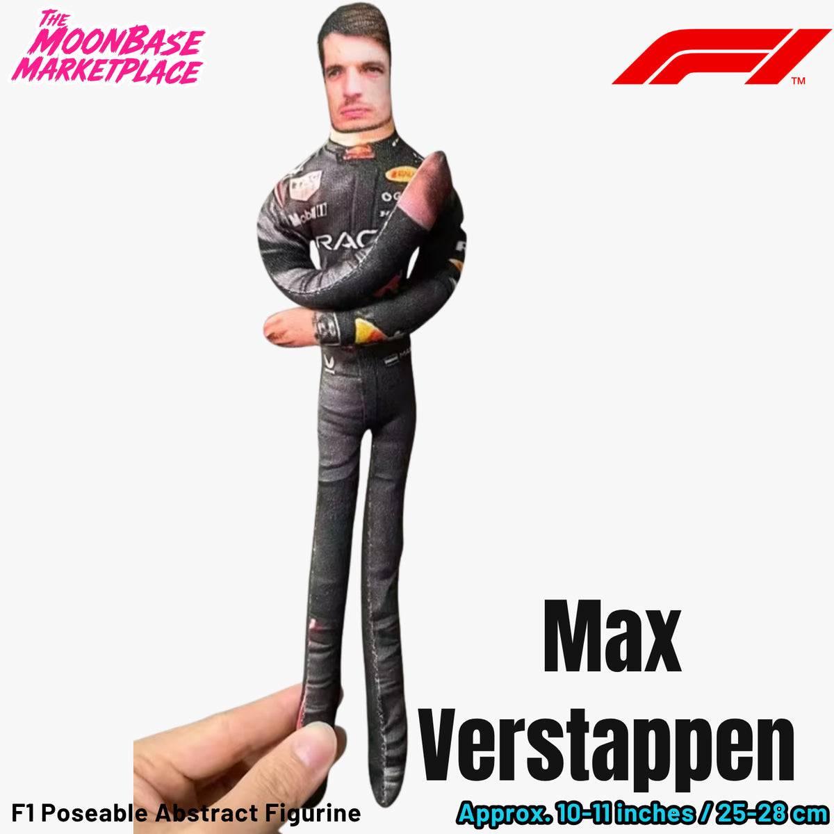 Poseable Racing Driver Plush Doll - Max Verstappen