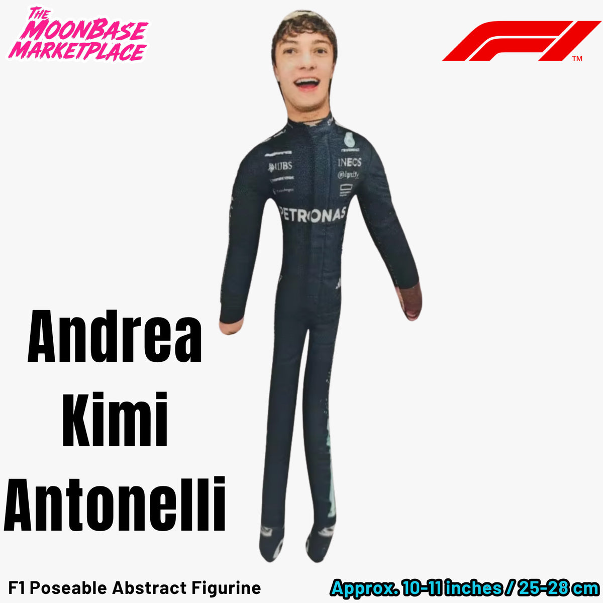 Poseable Racing Driver Plush Doll - Kimi Antonelli