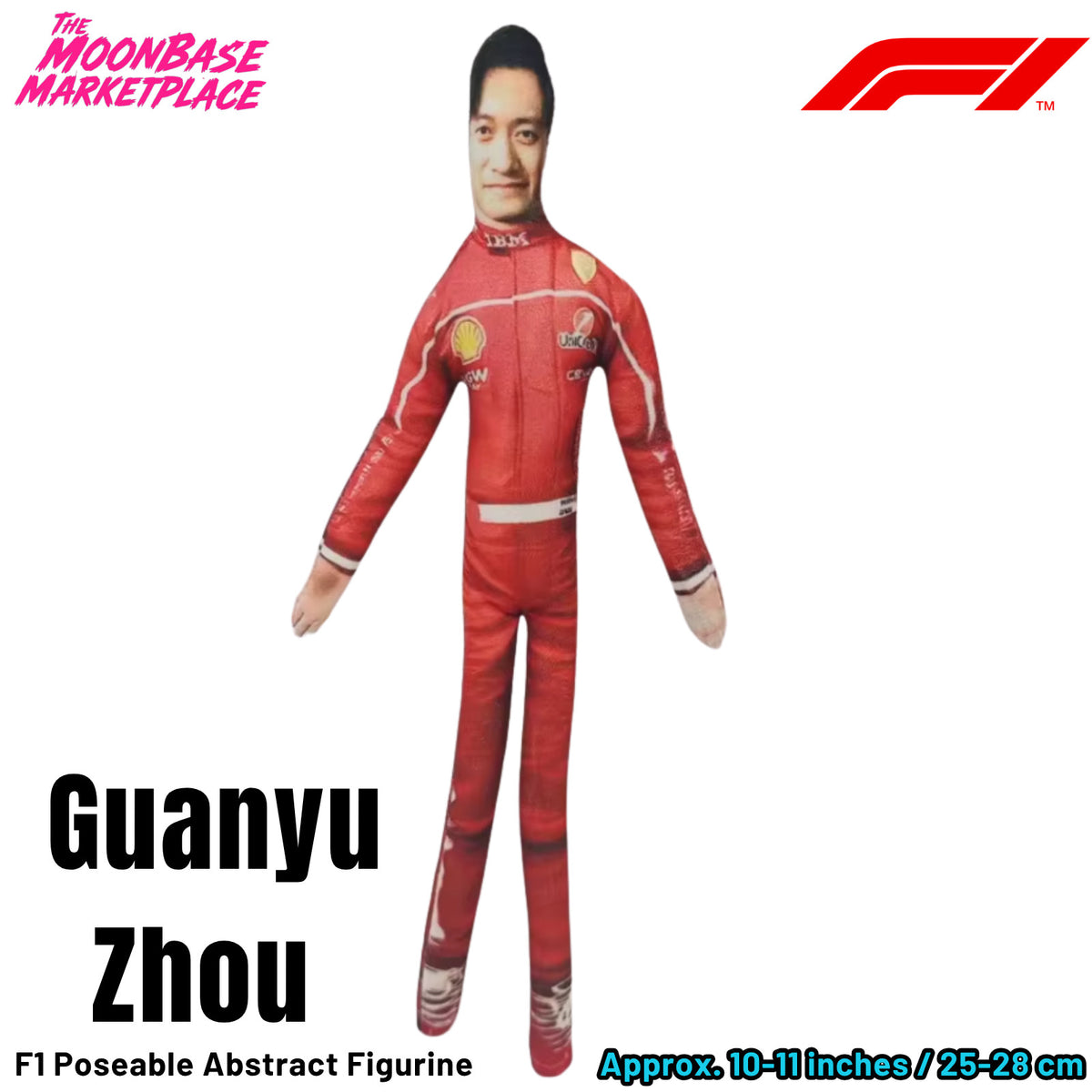 Poseable Racing Driver Plush Doll - Guanyu Zhou