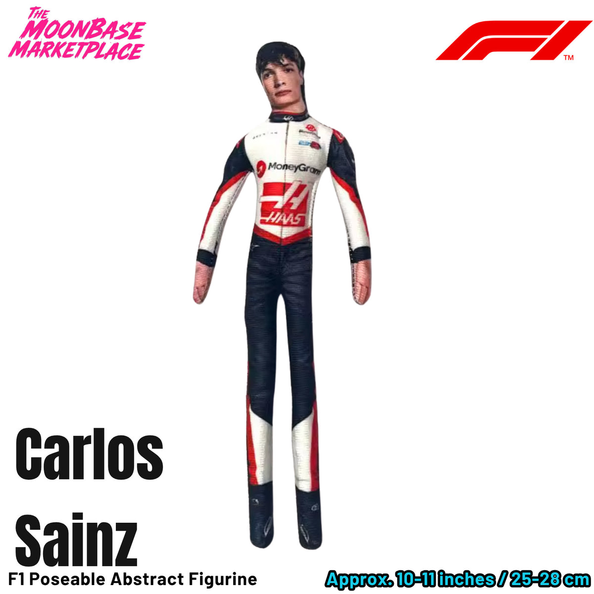 Poseable Racing Driver Plush Doll - Carlos Sainz-ALT
