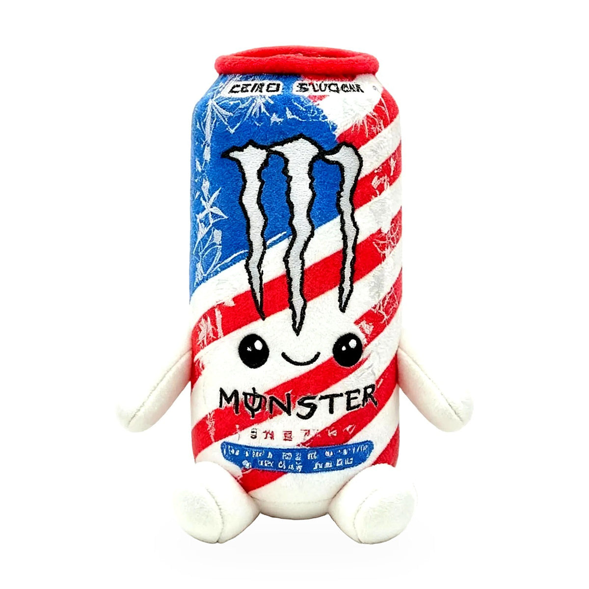 Energy Drink Can Plush Pillow, 8.7in - Monster USA Flag