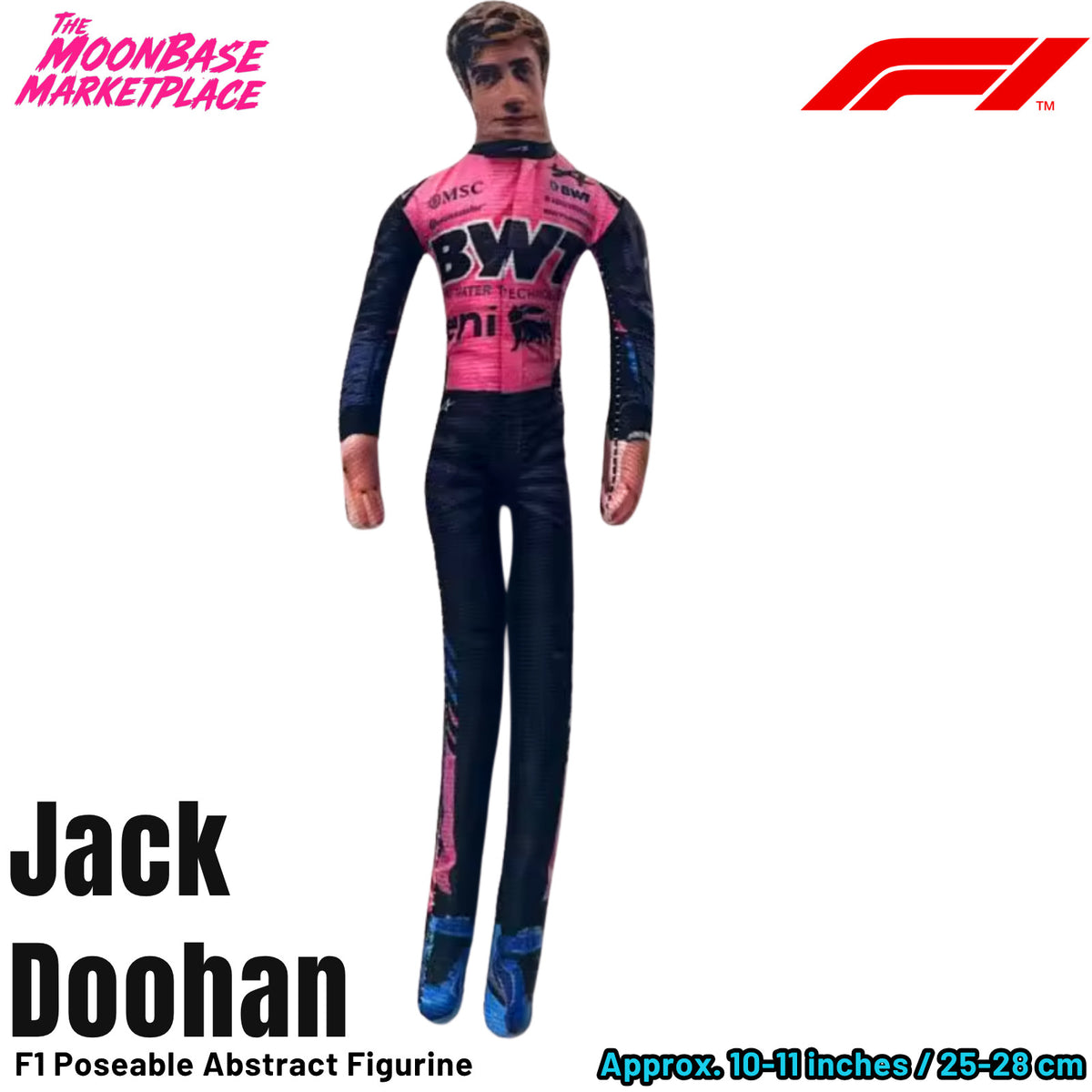 Poseable Racing Driver Plush Doll - Jack Doohan