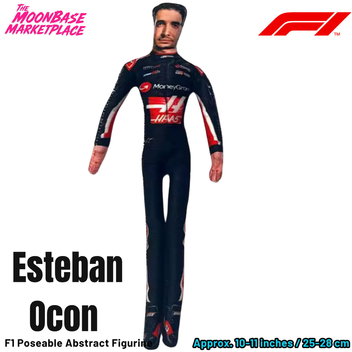 Poseable Racing Driver Plush Doll - Esteban Ocon