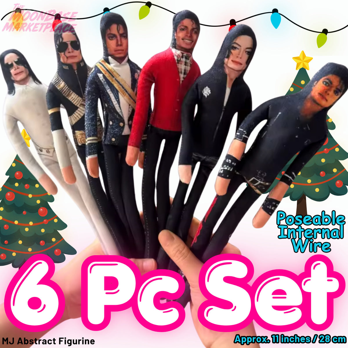 Michael Jackson bendy plush doll pack
