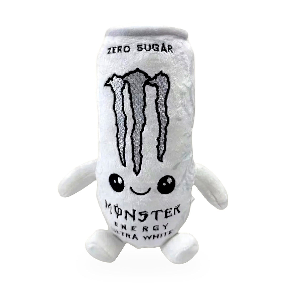 Energy Drink Can Plush Pillow, 8.7in - Monster White Zero Sugar