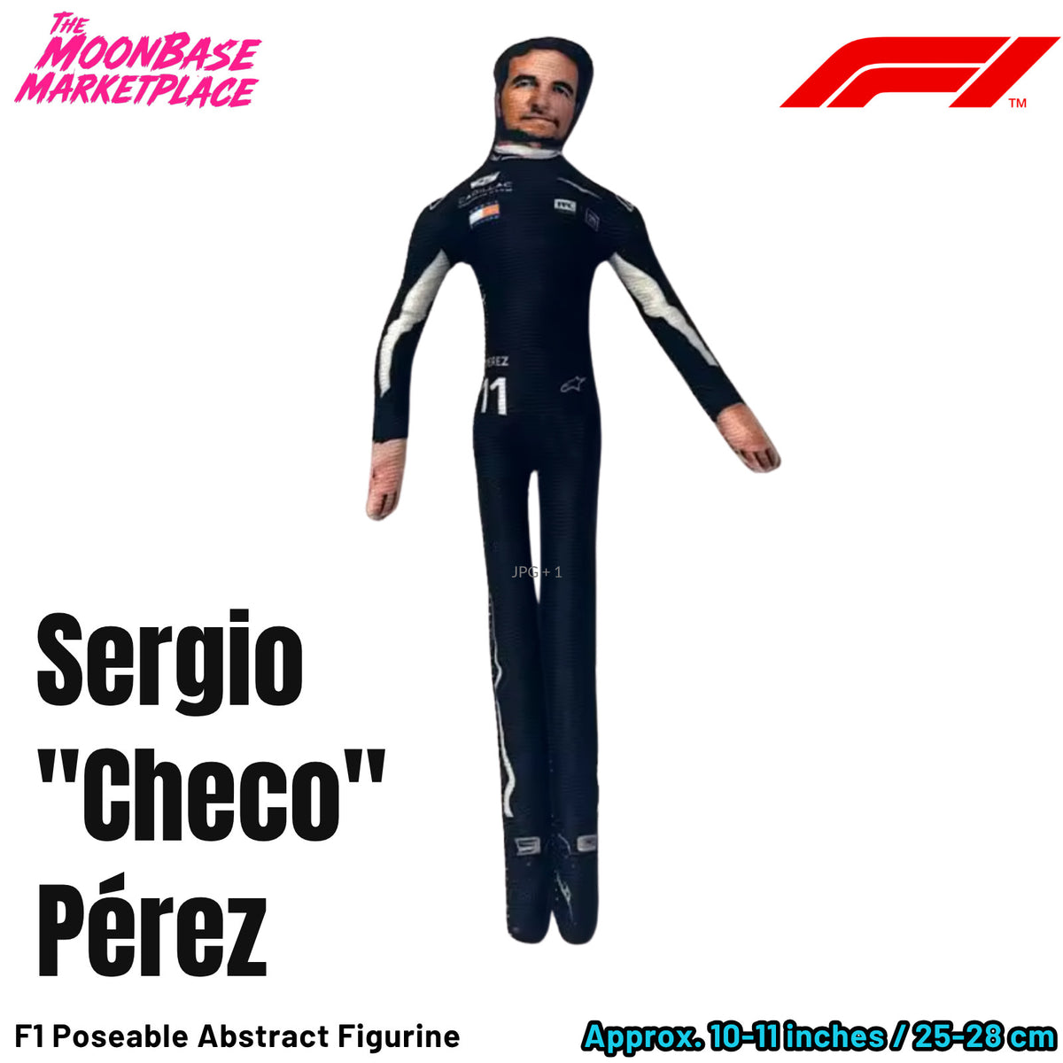 Poseable Racing Driver Plush Doll - Sergio Pérez