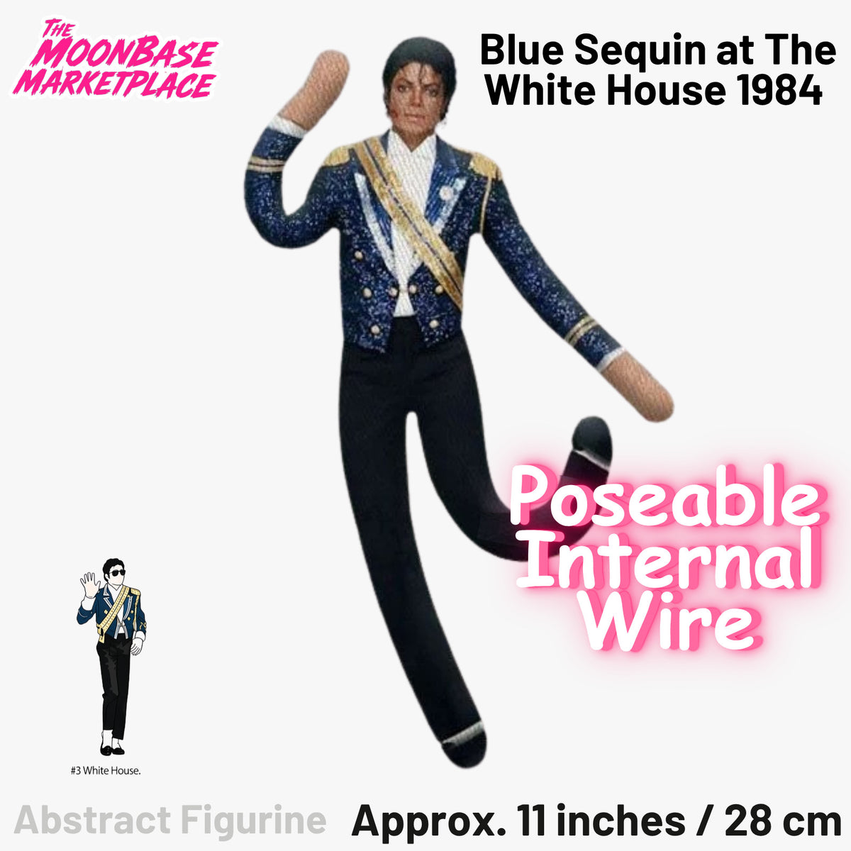 Michael Jackson Bendy Plush Doll Pack (6)