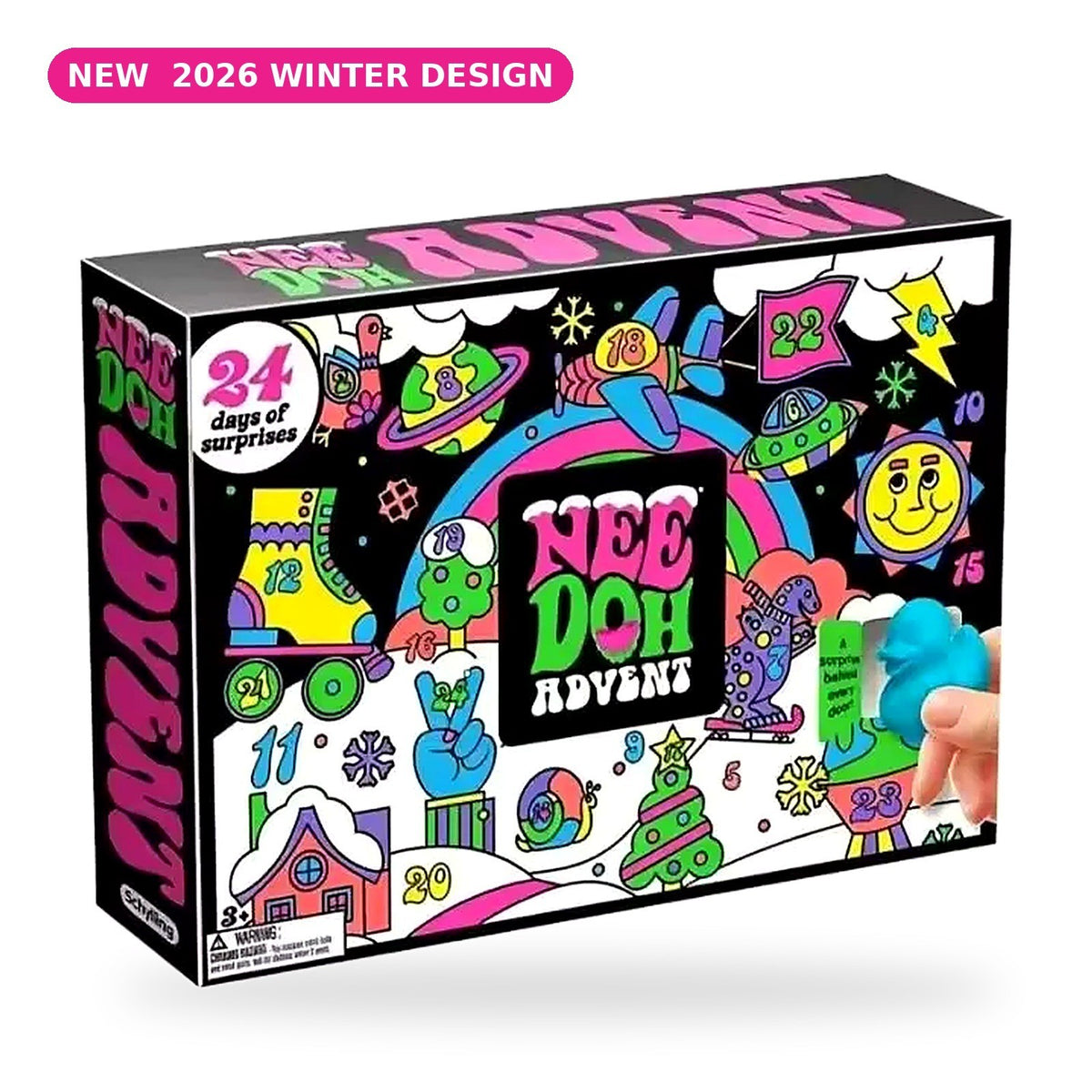 Winter design mini squishy advent calendar 2026