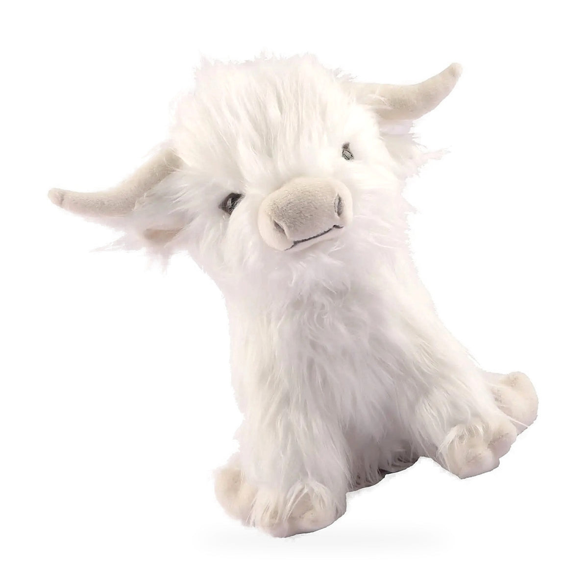 Highland Cow Plush, 10in - Cream