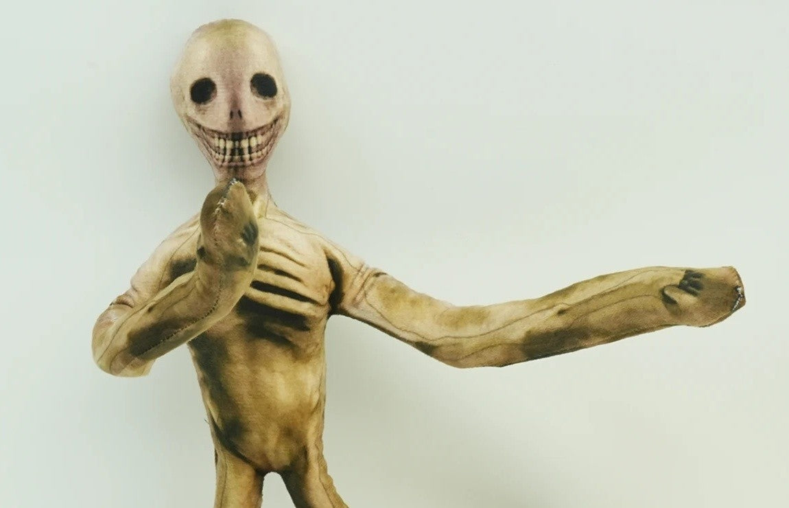 Bendable Creepy Skeleton Plush Doll, 13in