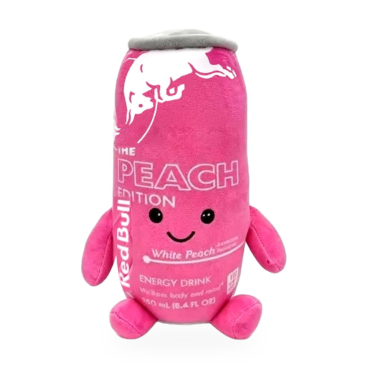 Energy Drink Can Plush Pillow, 8.7in - Red Bull Peach